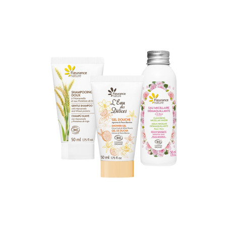 Fleurance Nature Routine nettoyante parfumée -  Visage, corps & cheveux - 3 x 50 ml   undefined undefined