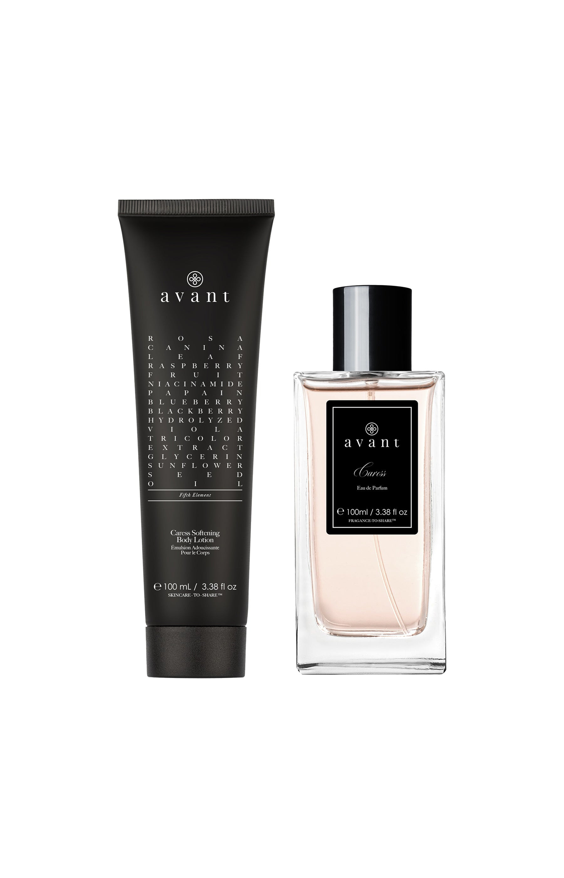 Avant Coffret parfum & crème corps - Caresse - Florale - 2 x 100 ml   undefined undefined