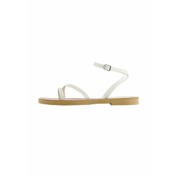 Bershka STRAPPY Sandales blanc 35 undefined
