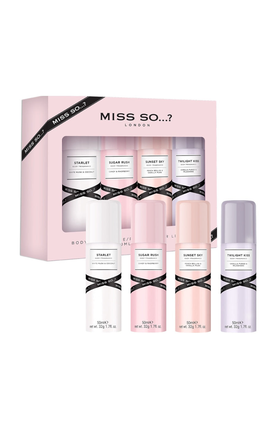 So... Coffret de brumes parfumées - Miss So - 4 produits   undefined undefined