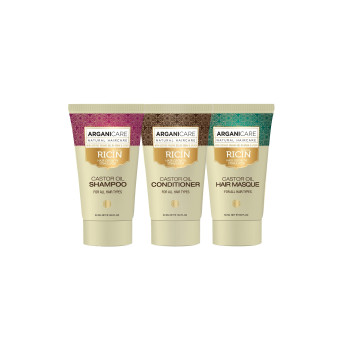 Arganicare Routine Ricin - Shampoing, après-shampoing & masque - 3 x 50 ml   undefined undefined