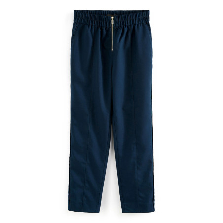 Next ZIP FRONT TAPER LEG Pantalon classique bleu marine 38xR undefined