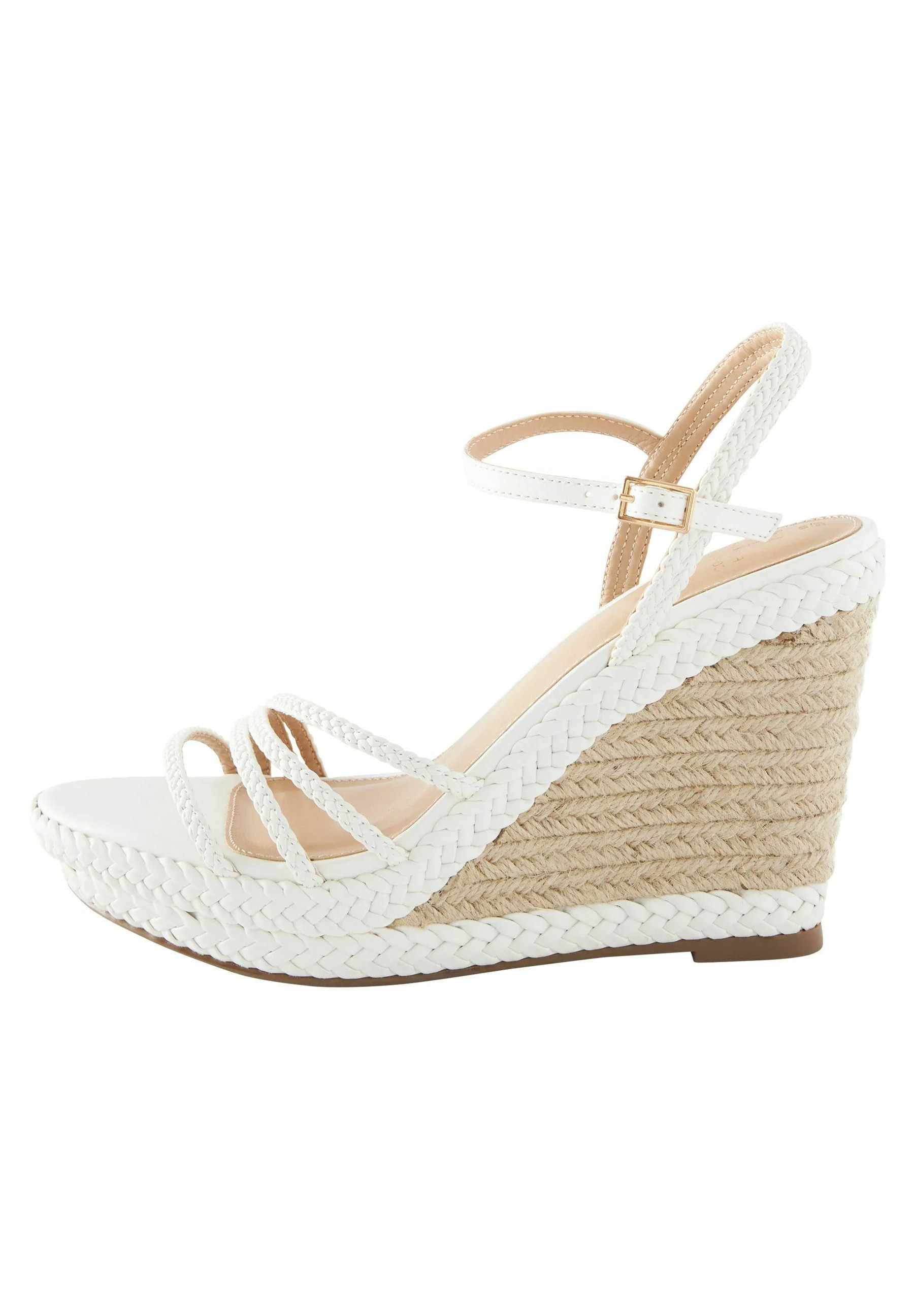 Next FOREVER COMFORT® PLAIT HIGH WEDGES Espadrilles blanc 35.5 undefined