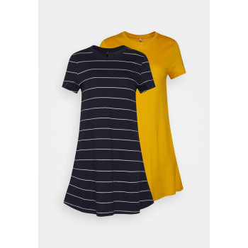 ONLY Petite ONLMAY LIFE POCKET DRESS 2 PACK Robe en jersey jaune XXS undefined