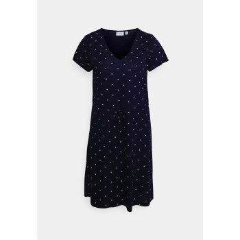 VILA VIMOONEY V NECK STRING DRESS Robe en jersey bleu marine XS undefined