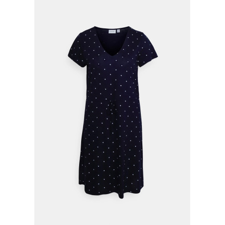 VILA VIMOONEY V NECK STRING DRESS Robe en jersey bleu marine XS undefined