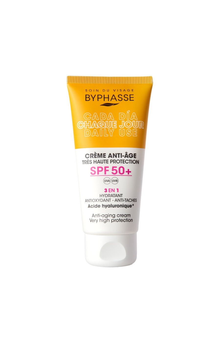 Byphasse Crème anti-âge SPF 50+ - Acide Hyaluronique - Visage   undefined undefined