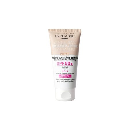 Byphasse Crème anti-âge teintée SPF 50+ - Medium - Visage   undefined undefined
