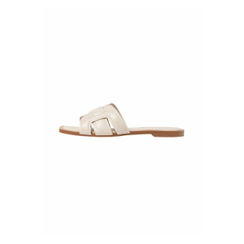 Stradivarius FLAT STRAPPY Mules blanc 36 undefined