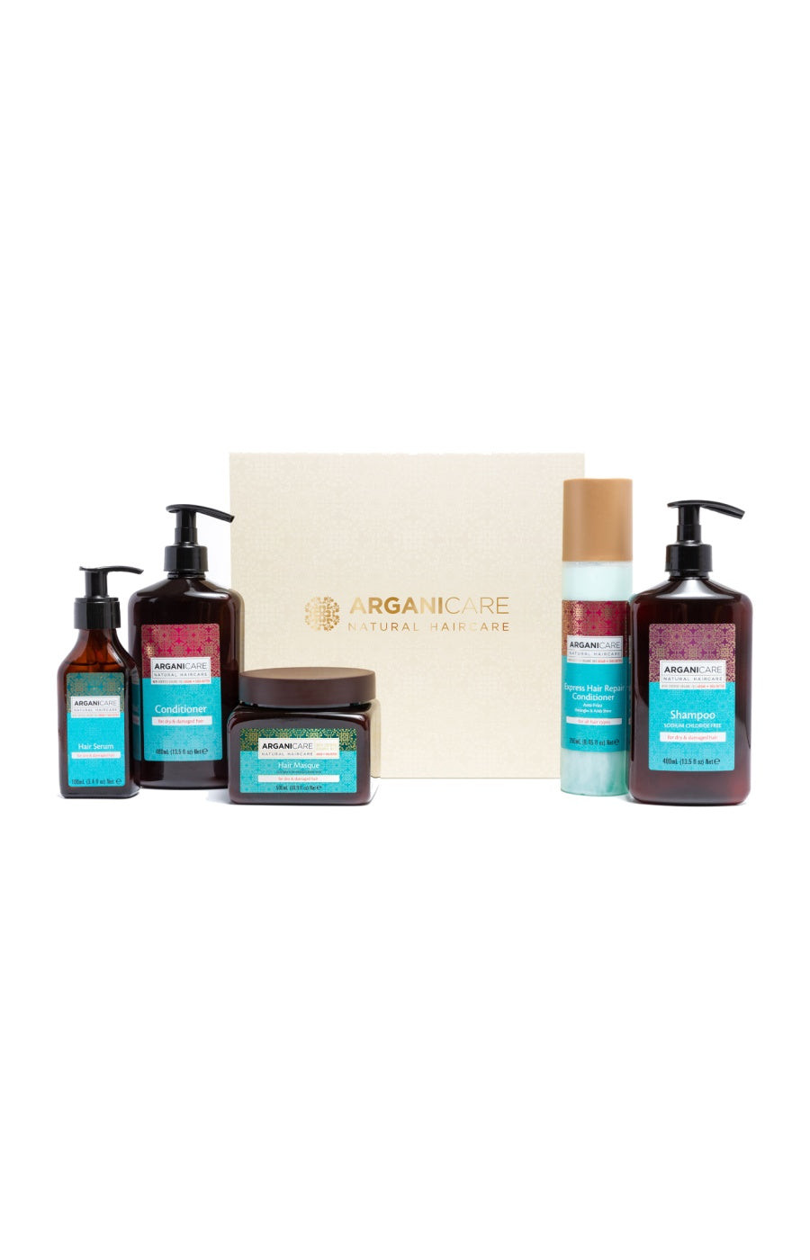Arganicare Coffret réparation intensive - Argan - Cheveux secs & abîmés - 5 produits   undefined undefined