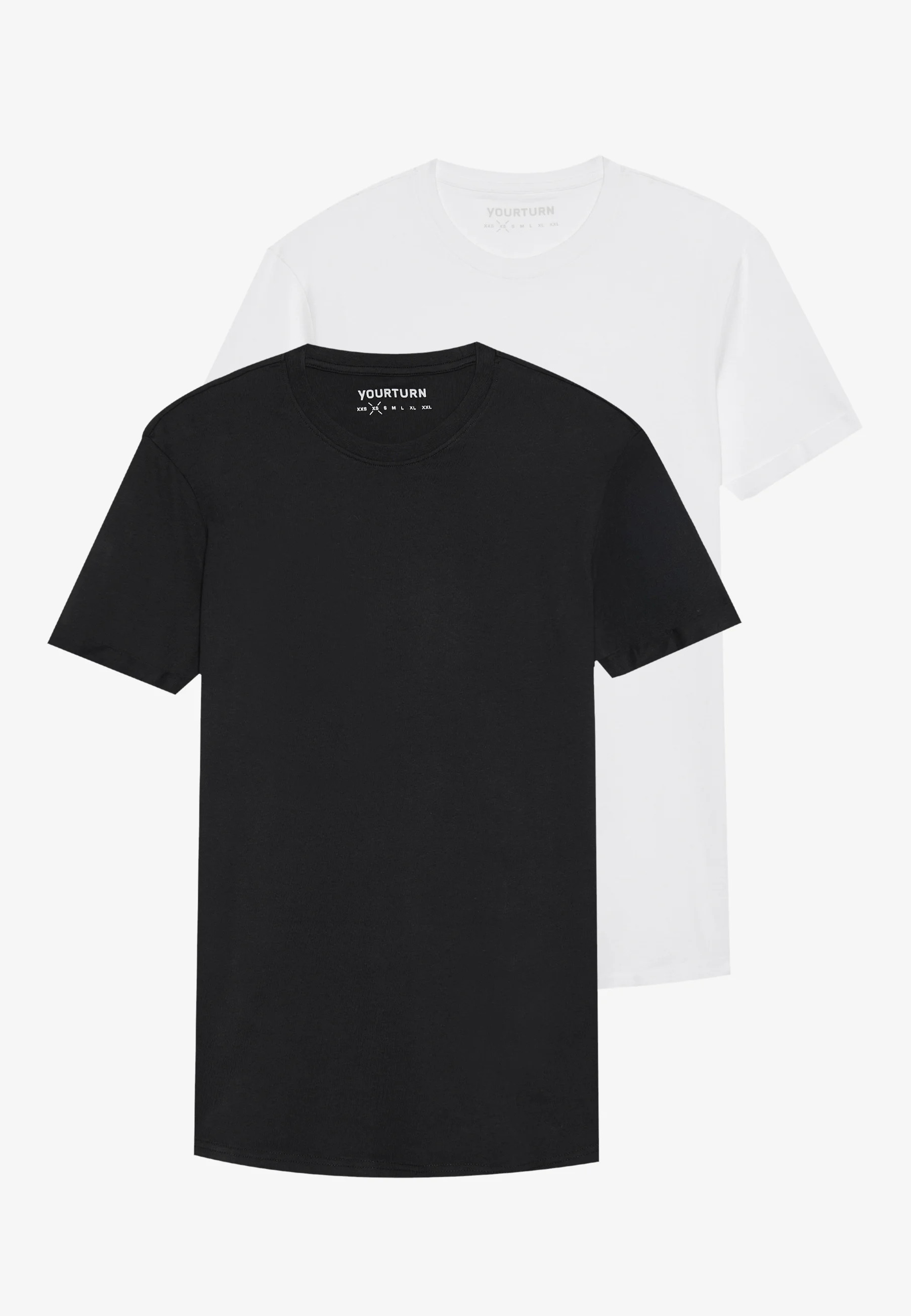 YOURTURN UNISEX 2 PACK T-shirt basique noir XS undefined