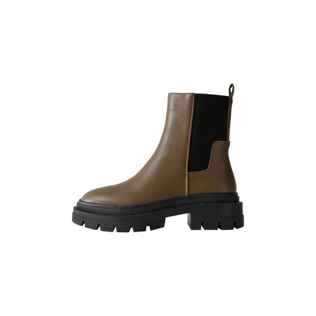 New Look Wide Fit WIDE FIT LOOK CHUNKY CHELSEA Bottines à plateau kaki 36 undefined