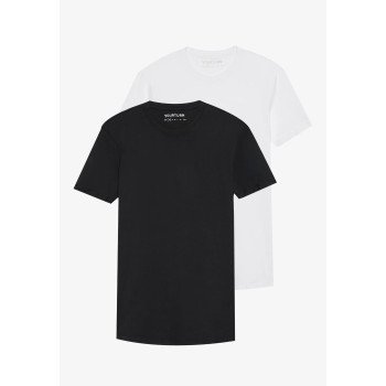 YOURTURN UNISEX 2 PACK T-shirt basique noir S undefined
