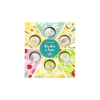 French Tendance Coffret bombes de bain - 6 x 120 g   undefined undefined