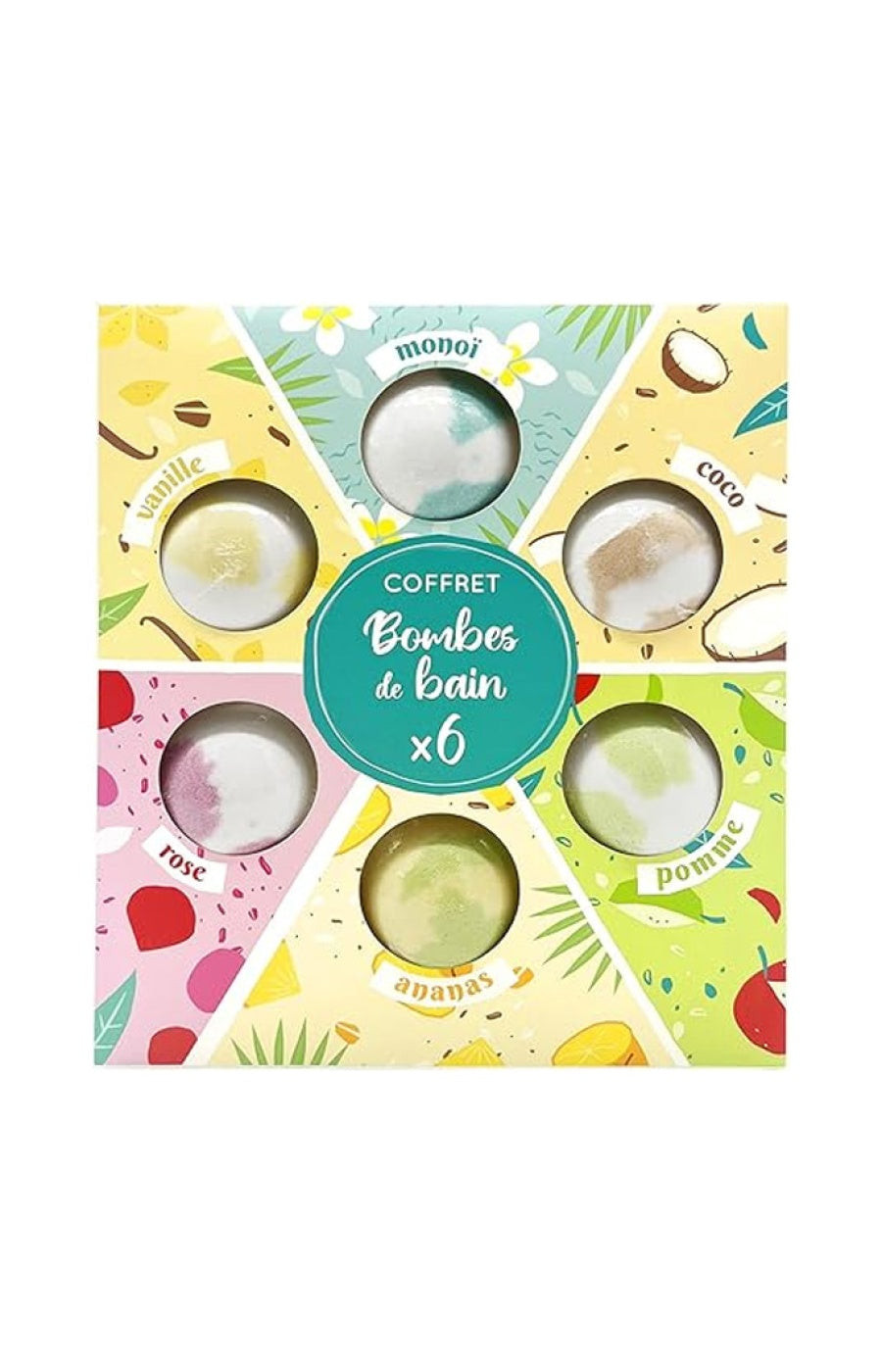 French Tendance Coffret bombes de bain - 6 x 120 g   undefined undefined