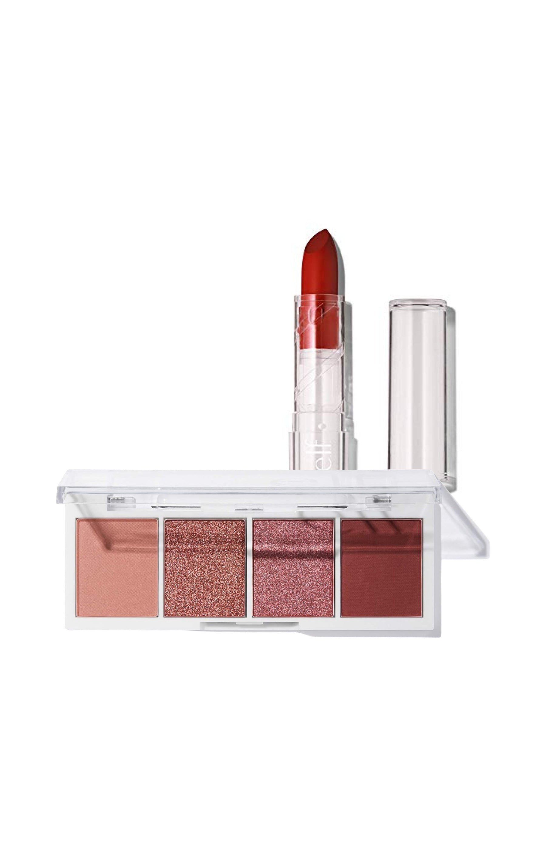 elf Cosmetics Duo palette & rouge à lèvres - Berry Bad & Cherry   undefined undefined