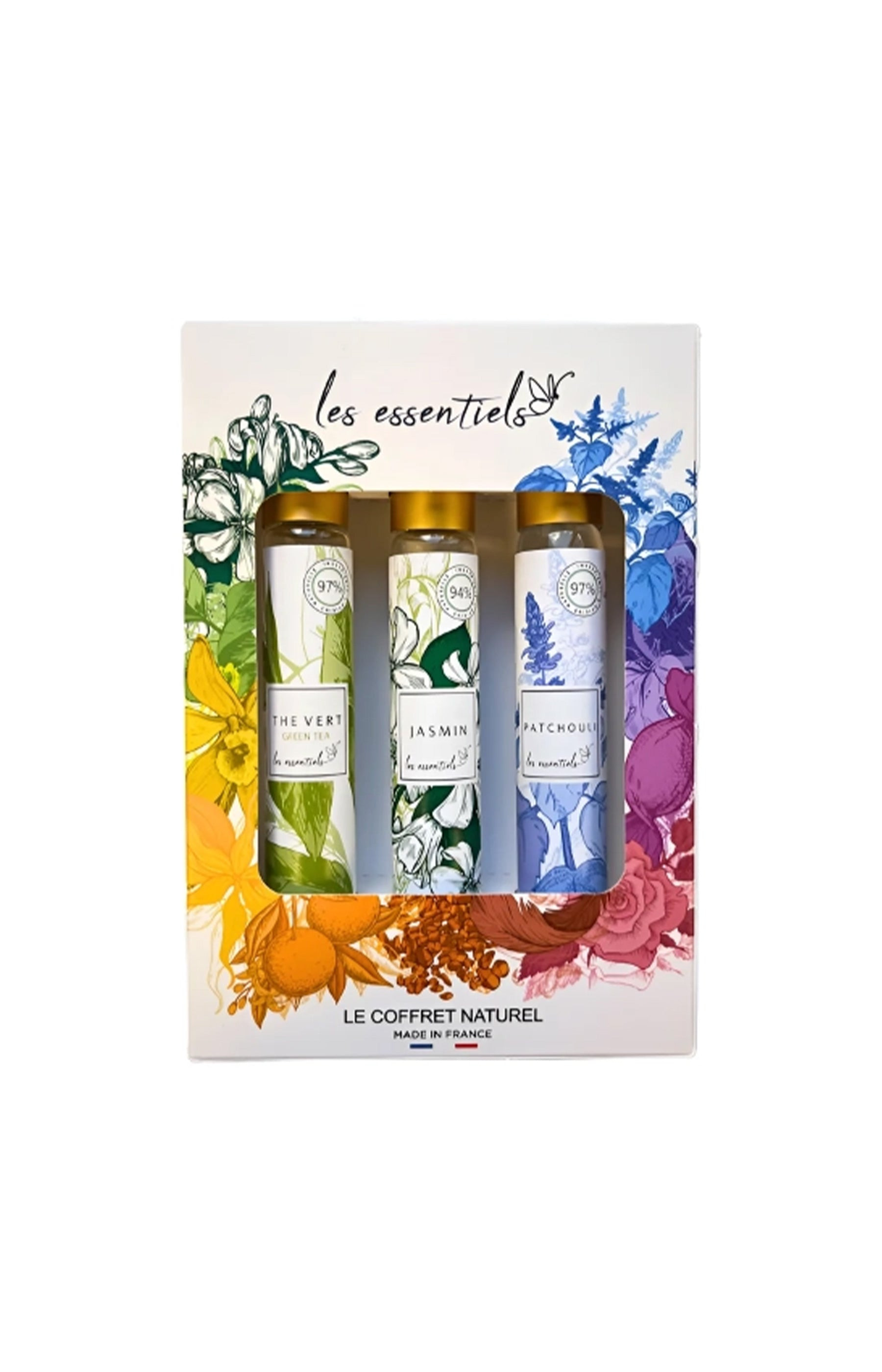 Parfums Les Essentiels Coffret Eau de parfum - Patchouli, jasmin & thé vert - 3 x 30 ml   undefined undefined