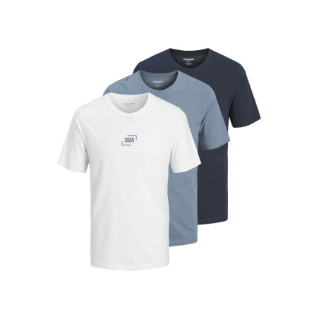 Jack & Jones JJCORP GRAPHIC TEE O NECK 3 PACK T-shirt imprimé blanc L undefined
