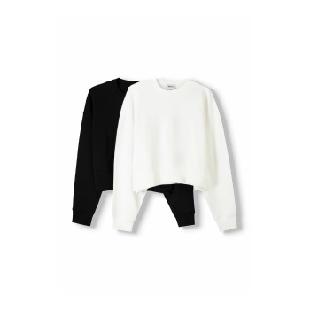 Bershka 2 PACK Sweatshirt blanc L undefined