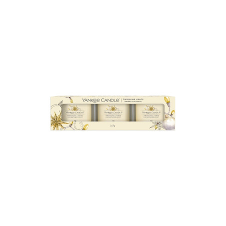 Yankee Candle Coffret bougies votives - Lumières scintillantes - 3 x 37 g   undefined undefined