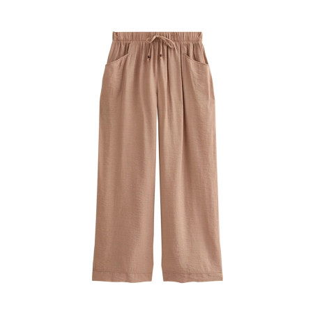 New Look TEXTURED WIDE LEG Pantalon classique beige 38 undefined
