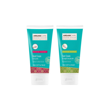 Arganicare Crèmes  hydratantes & nourrissantes - Huile d'argan - Mains & pieds - 2 x 150 ml   undefined undefined