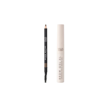 Makeup Academy Gel à sourcils double-embout & crayon à sourcils marron   undefined undefined