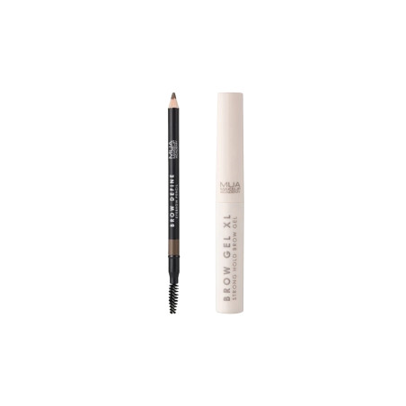 Makeup Academy Gel à sourcils double-embout & crayon à sourcils marron   undefined undefined