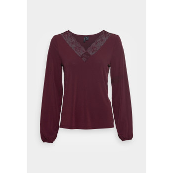 Vero Moda VMMILLA LACE V NECK TOP Blouse bordeaux XS undefined