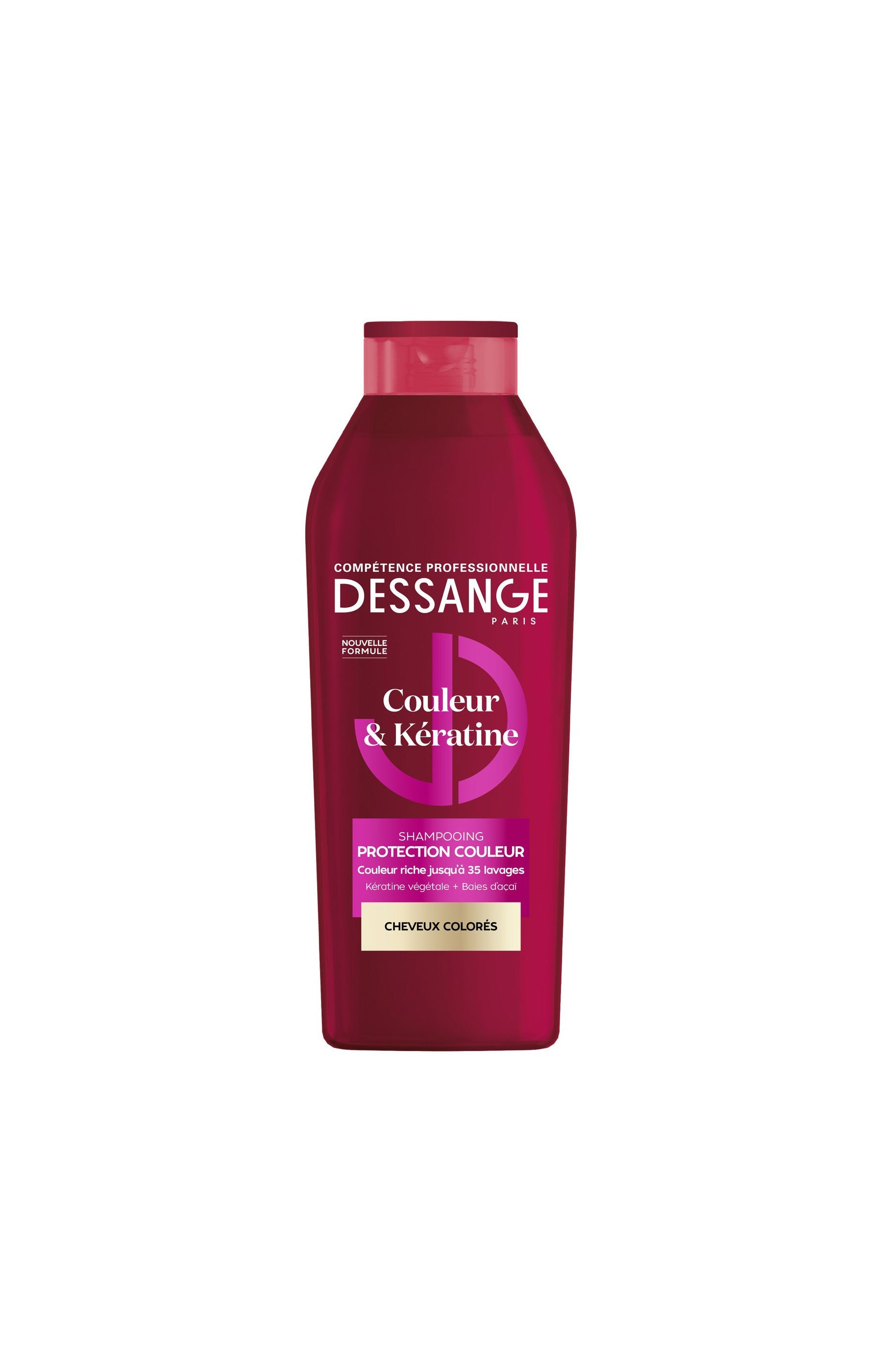 Dessange Lot de shampoings protection couleur - Couleur & kératine - 280 ml - 2 produits   undefined undefined