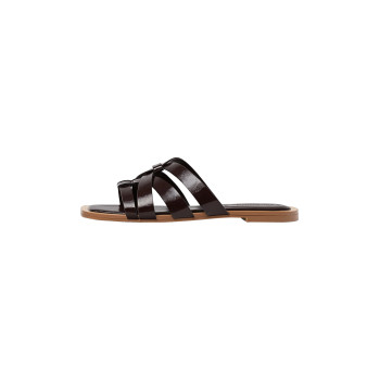 Stradivarius STRAPPY SLIDER Mules rouge foncé 35 undefined
