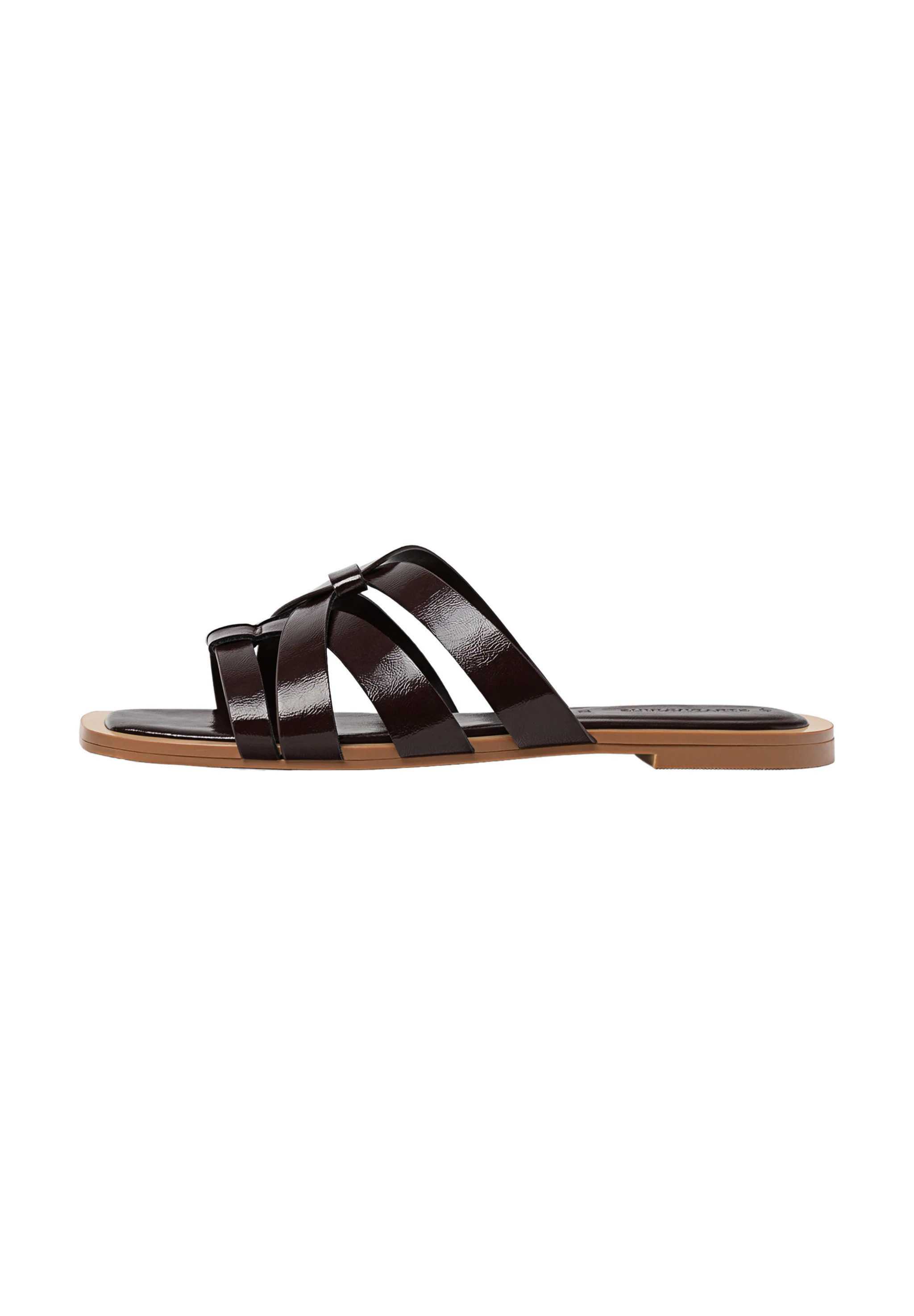 Stradivarius STRAPPY SLIDER Mules rouge foncé 35 undefined