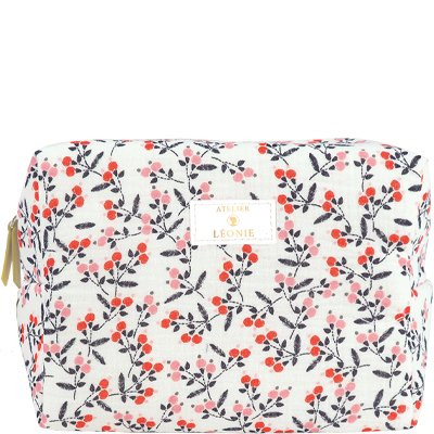 Feel Natural Trousse de toilette - Gaze de coton - Floral   undefined undefined