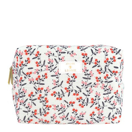 Feel Natural Trousse de toilette - Gaze de coton - Floral   undefined undefined