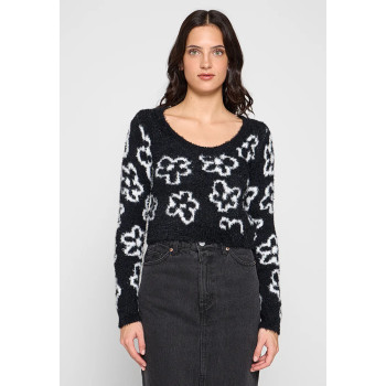 Monki  Pullover bleu chiné S undefined