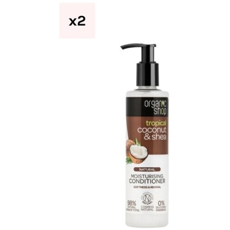 Après-shampoings hydratants - Coco & karité bio - Cheveux ternes & cassants - 2 x 280 ml - 03 - 30108481