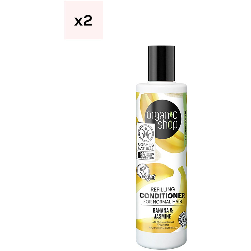 Après-shampoings repulpants - Banane & jasmin - Cheveux - 2 x 280 ml - 03 - 30108490