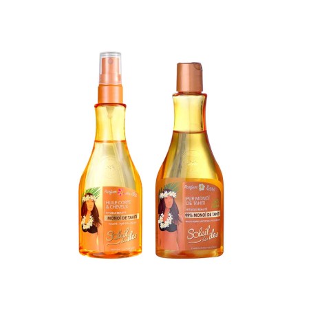 Duo d huiles nourrissantes - Parfum des îles & monoï - Visage, corps & cheveux - 2 x 150 ml - 03 - 27317817