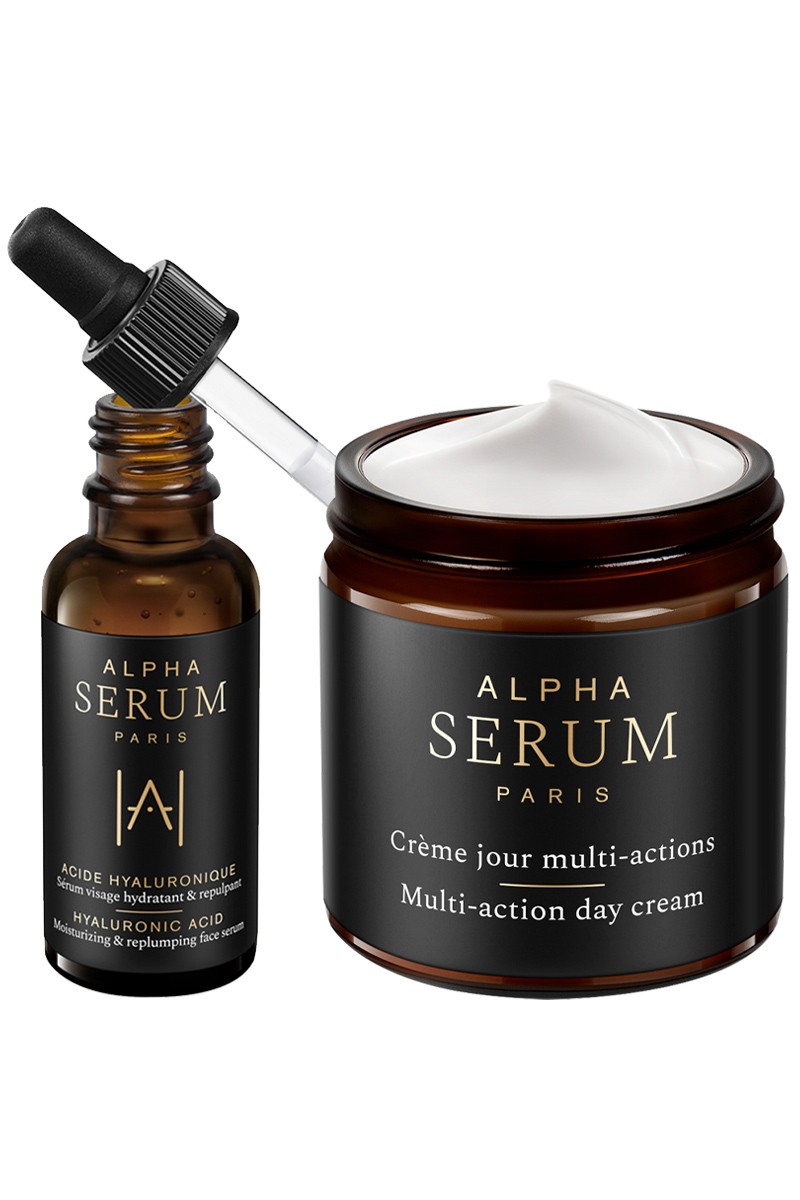 Sérum hydratant & crème multi-actions - Acide hyaluronique & collagène - Visage - 03 - 26779739