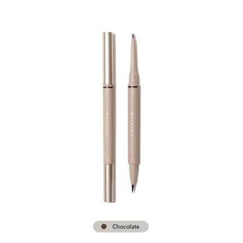 SHEGLAM Crayon À Sourcils 2-en-1 Brows On Demand - Chocolat, Stylo À Sourcils Liquide Étanche Anti-transpiration Et Anti-huile Naturel Remplit Et Dessine Les Sourcils À L'aide De Gel De Crème À Sourcils - 2395297