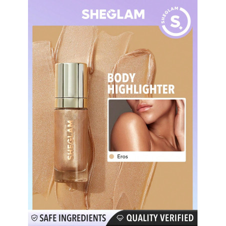 SHEGLAM Sunkissed Body Highlighter - Eros Highlighter Liquide Liquide Scintillant À Porter Longtemps, Corps Éclaircissant Et Brillant - 1230504