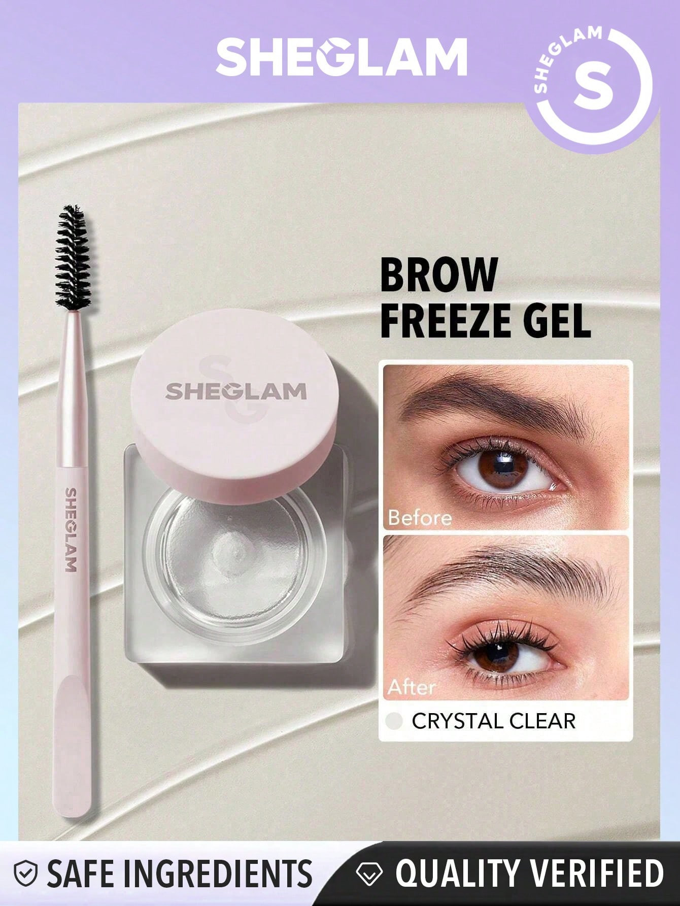 SHEGLAM Gel à sourcils - Set Me Up Brow Hold-Crystal Clear - 12895159