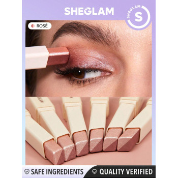 SHEGLAM INSTA-EYES Bâton d'ombre à paupières à deux tons - Rosé - 11929519