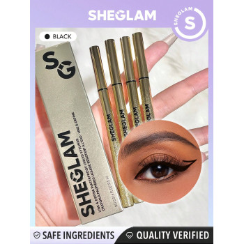 SHEGLAM Eyeliner Liquide Noir Résistant À L'eau , Mat Durable, Crayon Eyeliner Anti-taches, À L'épreuve De La Transpiration Et De Qualité Professionnelle - 821580