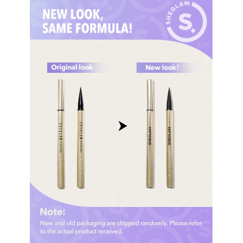 SHEGLAM Eyeliner Liquide Noir Résistant À L'eau , Mat Durable, Crayon Eyeliner Anti-taches, À L'épreuve De La Transpiration Et De Qualité Professionnelle - 821580