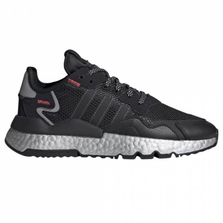 Adidas - Baskets en Cuir & Mesh Nite Jogger W noires - 04 -3642875