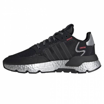 Adidas - Baskets en Cuir & Mesh Nite Jogger W noires - 04 -3642875