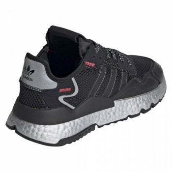 Adidas - Baskets en Cuir & Mesh Nite Jogger W noires - 04 -3642875