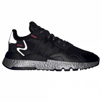 Adidas - Baskets en Cuir & Mesh Nite Jogger W noires - 04 -3642875