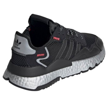 Adidas - Baskets en Cuir & Mesh Nite Jogger W noires - 04 -3642875